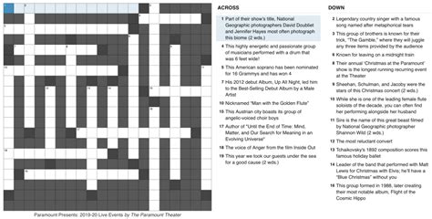 paramount crossword clue